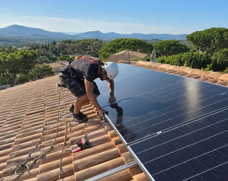 Installateur panneaux solaires Brindas — pose photovoltaïque sur toiture