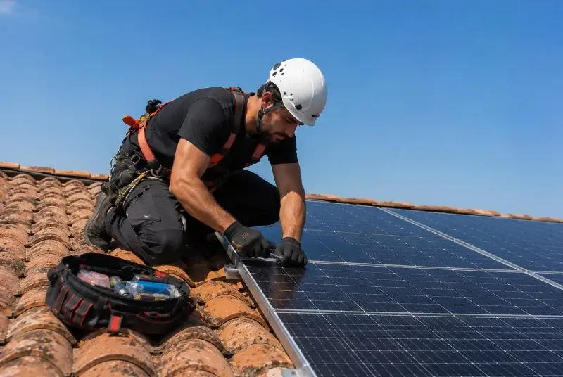 Maintenance et monitoring de panneaux solaires à Brindas