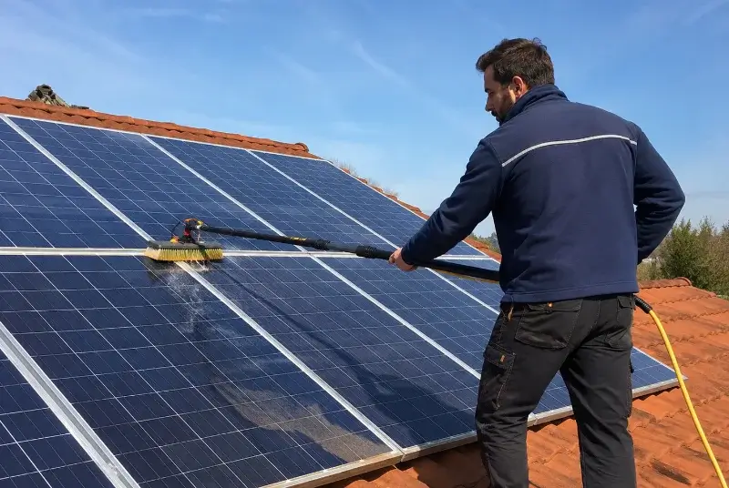 Nettoyage et entretien de panneaux solaires à Brindas